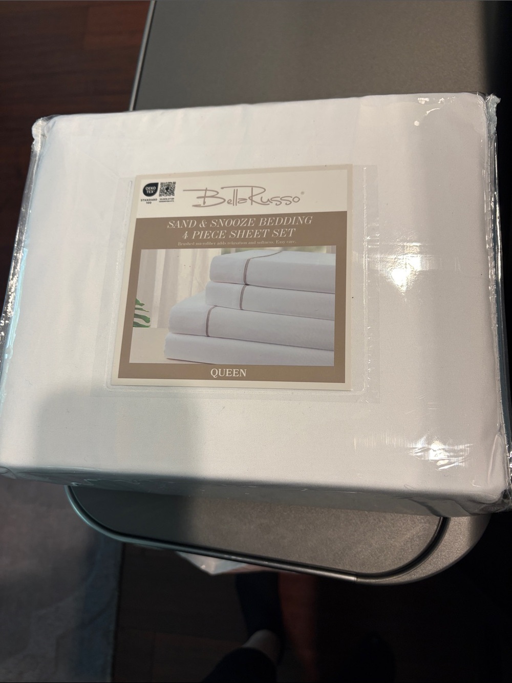 Belle Russo White Queen Sheet Set — 4-Piece Soft Bedding